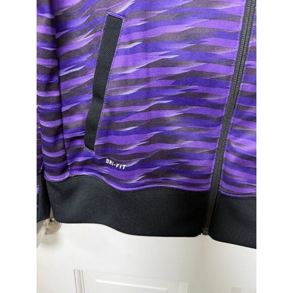 Nike Dri-Fit Kevin Durant Stiped Puple Full Zip Youth XL Hoodie - EUC - Picture 4 of 10